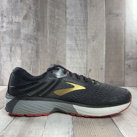 Brooks Adrenaline GTS 18 Men's Size 10 Running Shoes Athletic Sneakers Black - Picture 5 of 16